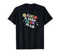Retro Groovy Just A Girl From Iran Funny Fête des Mères 2023 T-Shirt