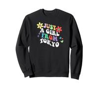 Rétro Groovy Just A Girl from Tokyo Funny Mother's Day 2023 Sweatshirt