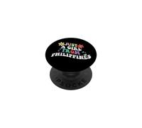 Retro Groovy Juste Une Fille des Philippines Fête des mères 2023 PopSockets PopGrip Adhésif