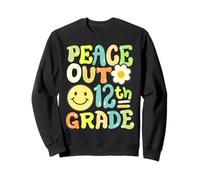 Retro Groovy Peace Out 12e année douzième année filles garçons Sweatshirt