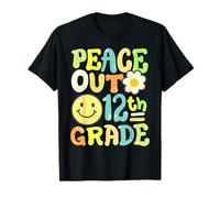 Retro Groovy Peace Out 12e année douzième année filles garçons T-Shirt