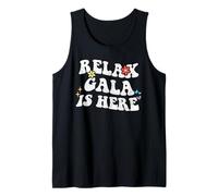 Retro Groovy Relax Gala is Here Nom Amusant pour la fête des mères Débardeur
