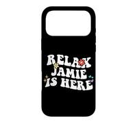 Rétro Groovy Relax Jamie is Here Funny Mother's Day Name Coque pour iPhone 17 Pro Max