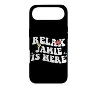 Rétro Groovy Relax Jamie is Here Funny Mother's Day Name Coque pour iPhone Air