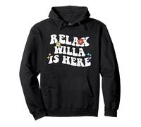 Rétro Groovy Relax Willa Is Here Nom amusant pour la fête des mères Sweat à Capuche