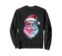 Retro Groovy Santa Claus Christmas Bubble Gum Girl Kid Xmas Sweatshirt