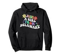 Retro Groovy Seulement Une Fille de Delaware Fête des mères 2023 Sweat à Capuche