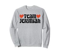 Retro Groovy Team Jeremiah I Love Jeremiah I Heart Jeremiah Sweatshirt