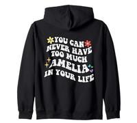 Retro Groovy, vous ne pourrez jamais avoir trop d'Amelia dans votre vie Sweat à Capuche