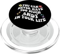 Retro Groovy, Vous ne Pourrez jamais Avoir trop d'Andy dans Votre Vie PopSockets PopGrip pour MagSafe