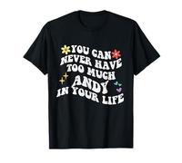 Retro Groovy, Vous ne Pourrez jamais Avoir trop d'Andy dans Votre Vie T-Shirt