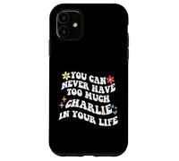 Retro Groovy, vous ne pourrez jamais avoir trop de CHARLIE dans votre corps Coque pour iPhone 11