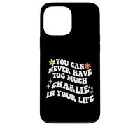 Retro Groovy, vous ne pourrez jamais avoir trop de CHARLIE dans votre corps Coque pour iPhone 13 Pro Max
