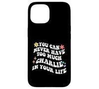 Retro Groovy, vous ne pourrez jamais avoir trop de CHARLIE dans votre corps Coque pour iPhone 15