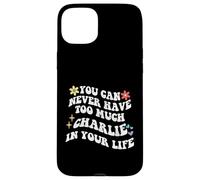 Retro Groovy, vous ne pourrez jamais avoir trop de CHARLIE dans votre corps Coque pour iPhone 15 Plus