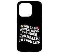 Retro Groovy, vous ne pourrez jamais avoir trop de CHARLIE dans votre corps Coque pour iPhone 15 Pro