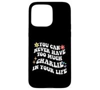 Retro Groovy, vous ne pourrez jamais avoir trop de CHARLIE dans votre corps Coque pour iPhone 15 Pro Max