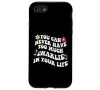 Retro Groovy, vous ne pourrez jamais avoir trop de CHARLIE dans votre corps Coque pour iPhone SE (2020) / 7 / 8