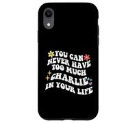 Retro Groovy, vous ne pourrez jamais avoir trop de CHARLIE dans votre corps Coque pour iPhone XR