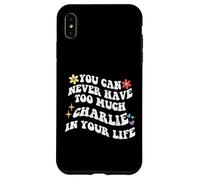 Retro Groovy, vous ne pourrez jamais avoir trop de CHARLIE dans votre corps Coque pour iPhone XS Max