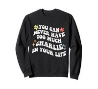 Retro Groovy, vous ne pourrez jamais avoir trop de CHARLIE dans votre corps Sweatshirt