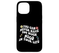 Retro Groovy, Vous ne Pourrez jamais Avoir trop de Nico dans Votre Vie Coque pour iPhone 15