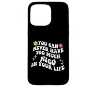 Retro Groovy, Vous ne Pourrez jamais Avoir trop de Nico dans Votre Vie Coque pour iPhone 15 Pro Max