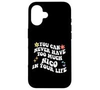 Retro Groovy, Vous ne Pourrez jamais Avoir trop de Nico dans Votre Vie Coque pour iPhone 16