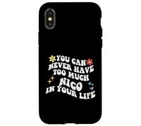 Retro Groovy, Vous ne Pourrez jamais Avoir trop de Nico dans Votre Vie Coque pour iPhone X/XS
