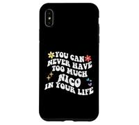 Retro Groovy, Vous ne Pourrez jamais Avoir trop de Nico dans Votre Vie Coque pour iPhone XS Max