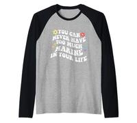 Retro Groovy, Vous ne Pourrez jamais Avoir trop de Produits Marins dans Votre Vie Manche Raglan