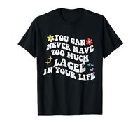Retro Groovy You Can Never Have Troo Much Lace in Your Life T-Shirt