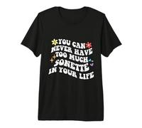 Retro Groovy You Can Never Have Troo Much Sonette in Your T-Shirt Haut de Gamme