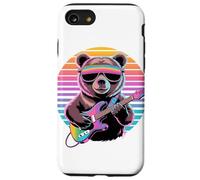 Rétro Guitariste Ours Guitare Coque pour iPhone SE (2020) / 7/8