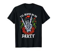 Rétro Halloween Bachelorette Til Death Do Us Party T-Shirt