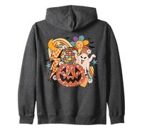 Rétro Halloween Fantôme Disco Citrouille Daisy Rainbow Groovy Fun Sweat à Capuche