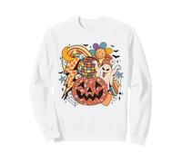 Rétro Halloween Fantôme Disco Citrouille Daisy Rainbow Groovy Fun Sweatshirt