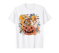 Rétro Halloween Fantôme Disco Citrouille Daisy Rainbow Groovy Fun T-Shirt