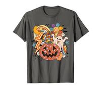 Rétro Halloween Fantôme Disco Citrouille Daisy Rainbow Groovy Fun T-Shirt