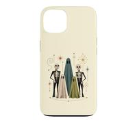 Rétro Halloween Fantômes et Squelettes Fête effrayante Coque pour iPhone 13