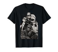 Rétro Halloween Monsters Dracula Frankenstein Werewolf Squad T-Shirt Graphique avec Valeur