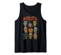 Rétro Halloween Monsters Jeu vidéo Vampire Sorcière Citrouille Débardeur