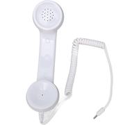 Retro Handset Phone Receiver,Vintage Anti-Radiation Wired Phone Call Receiver with Headphone Jack 3.5mm Cell Phone Handset for Phones