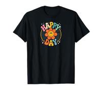 Retro Happy Day Smiling Flower Vintage Groovy 70s T-Shirt