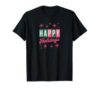 Rétro Happy Holidays Vintage Christmas Starburst T-Shirt