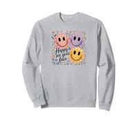 Retro Happy Teacher Back to School Sweatshirt