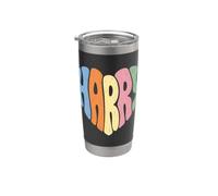 Retro Harry Heart Design for Men Women Kids Gobelet isotherme en acier inoxydable double paroi