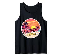Rétro Hawaii Vibes Beach Vintage Sunset Holiday Sun Souvenir Débardeur