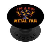 Retro Heavy-Metal Big Rock Music Fan Vintage PopSockets PopGrip Adhésif