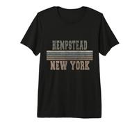 Rétro Hempstead New York T-Shirt Haut de Gamme